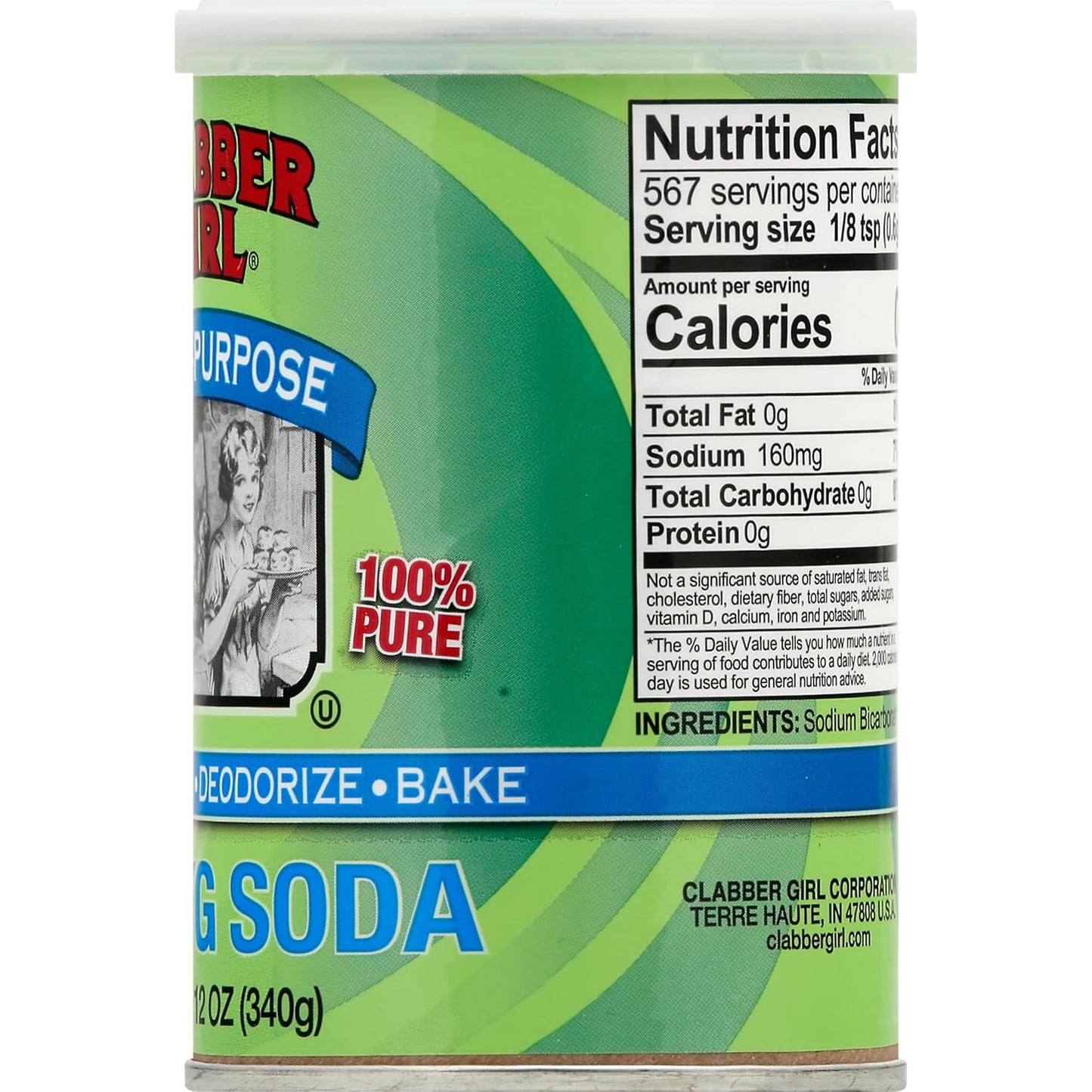 Clabber Girl Baking Soda, 12 Ounce