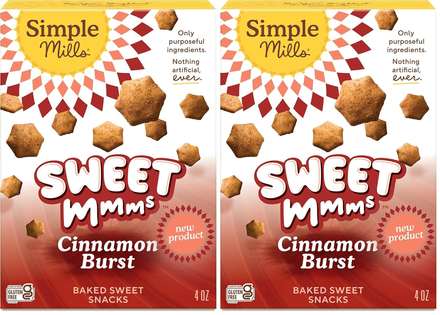 Simple Mills Sweet Mmms Cocoa Blast Bite Sized Baked Sweet Snack Gluten Free Cookies 4 oz (Pack of 1)