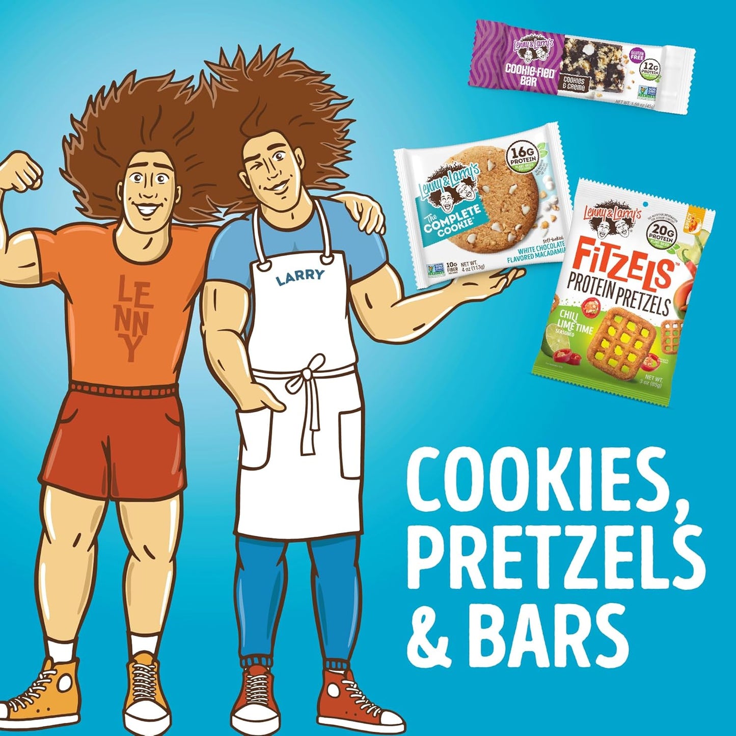 Lenny & Larry's Complete Protein Oatmeal Raisin Cookies, 16g Plant Protein, Vegan, Non-GMO, High Fiber, 4 Ounce, Pack of 12