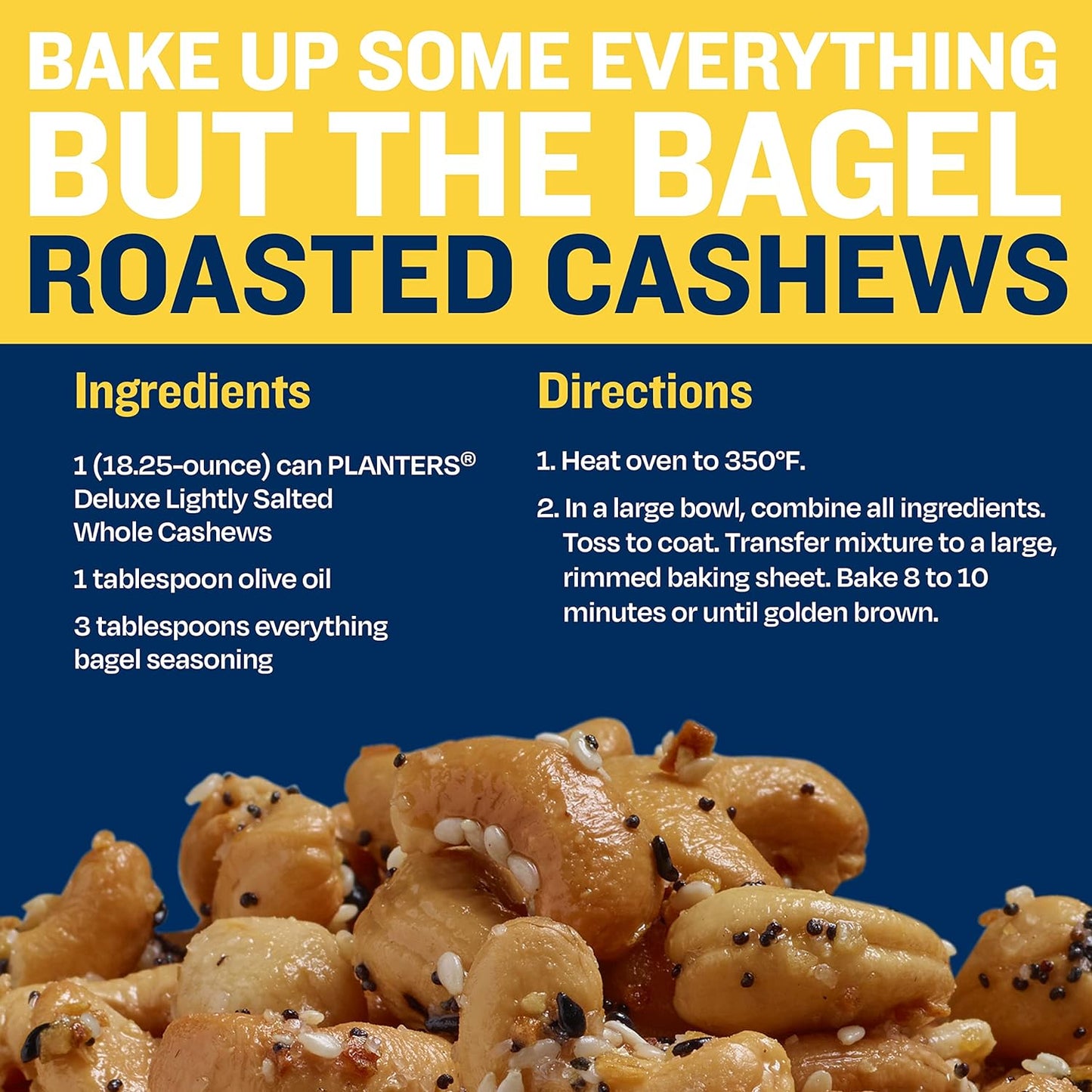 PLANTERS Deluxe Lightly Salted Cashews, Party Snacks, Plant-Based Protein, Quick Snack for Adults, After School Snack, Flavored with Sea Salt, Kosher, 1lb 2.25oz