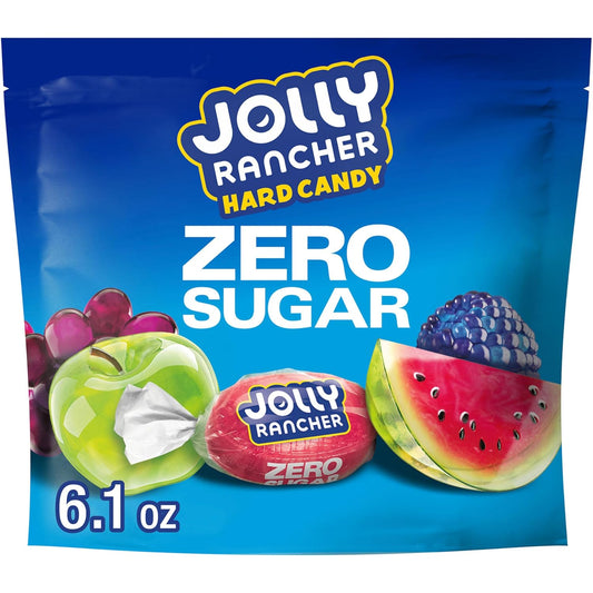 Jolly Rancher zero sugar assorted fruit flavored hard candy 6.1 oz bag