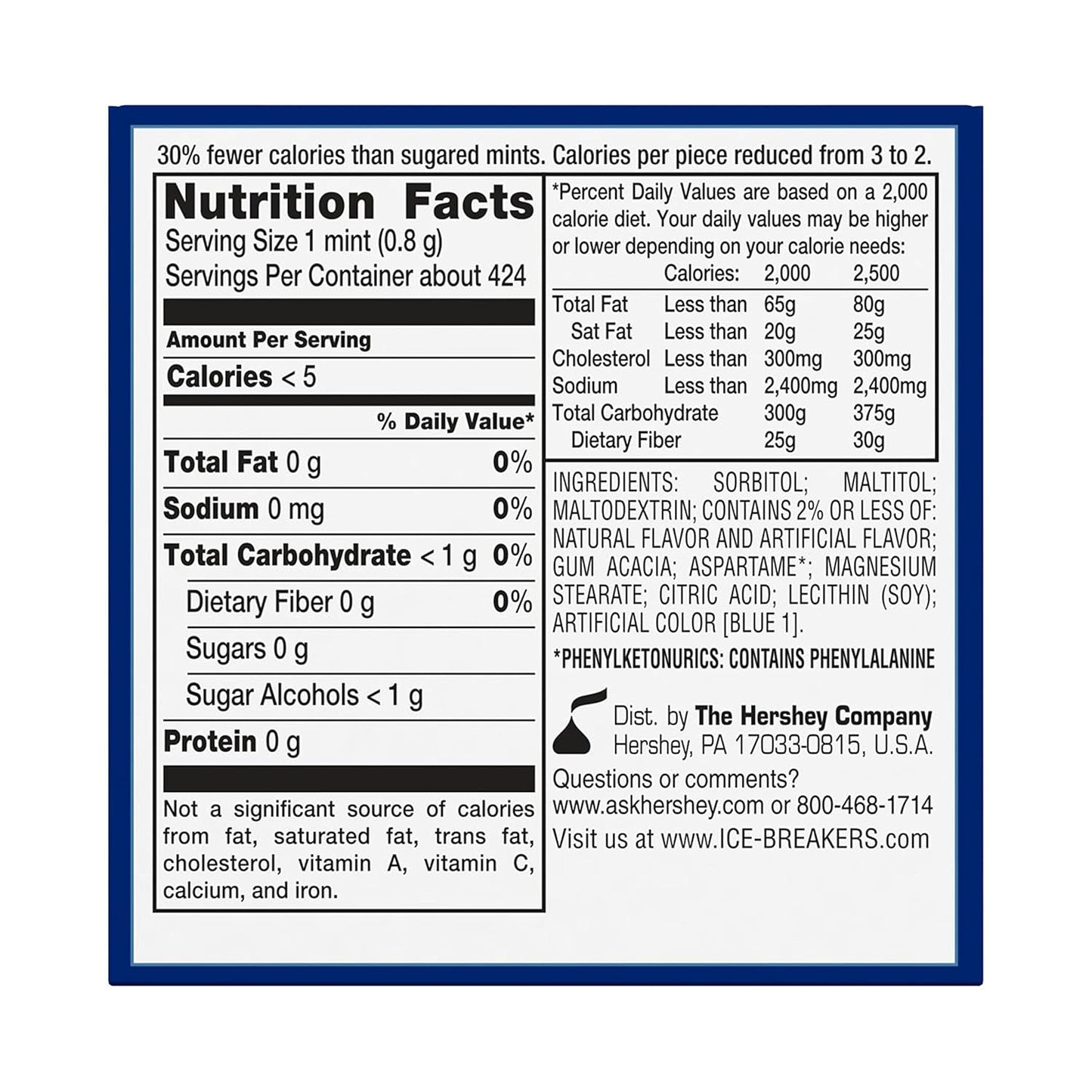 ice breakers coolmint sugar-free mints tins, 8 count, 1.5 oz each