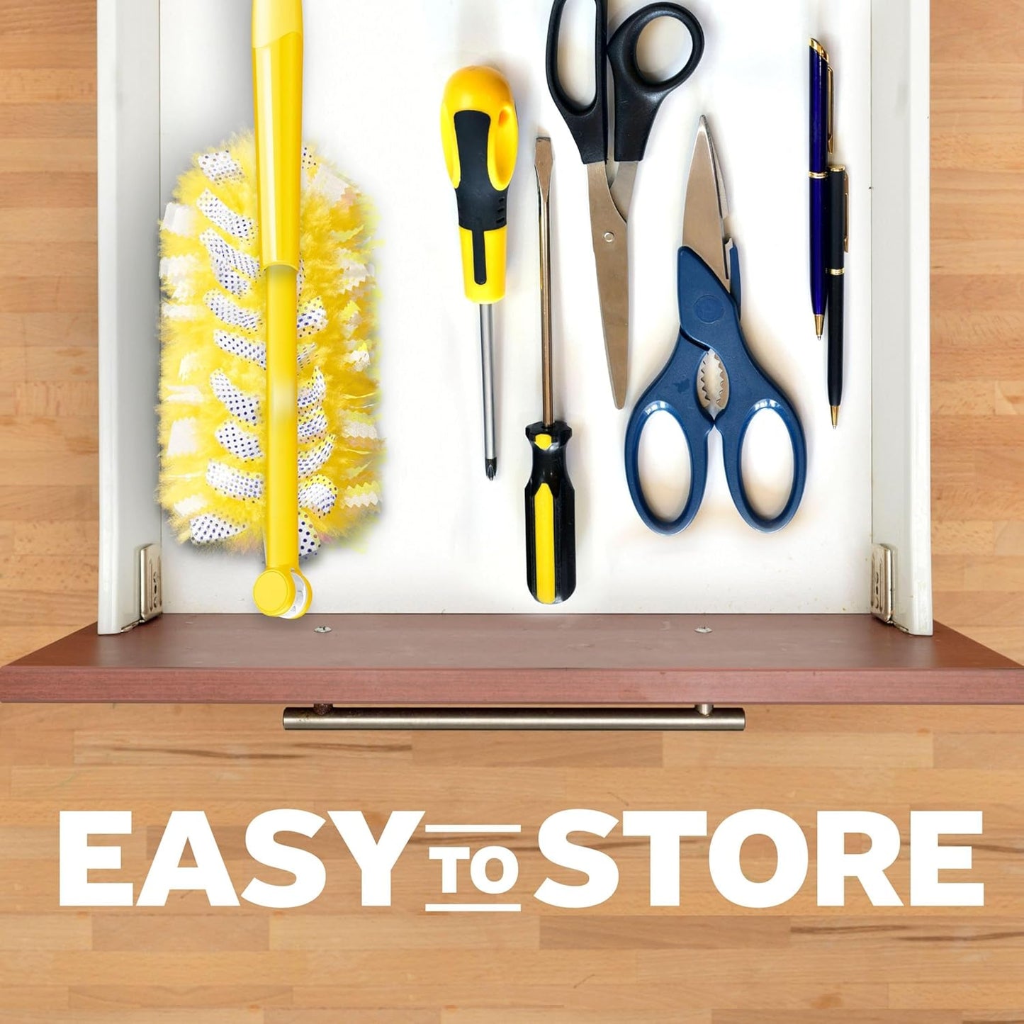 Swiffer Duster Heavy Duty Dusting Kit, Cleaning Supplies, 3 ft Extended Handle, 1 Duster, 12 Refills