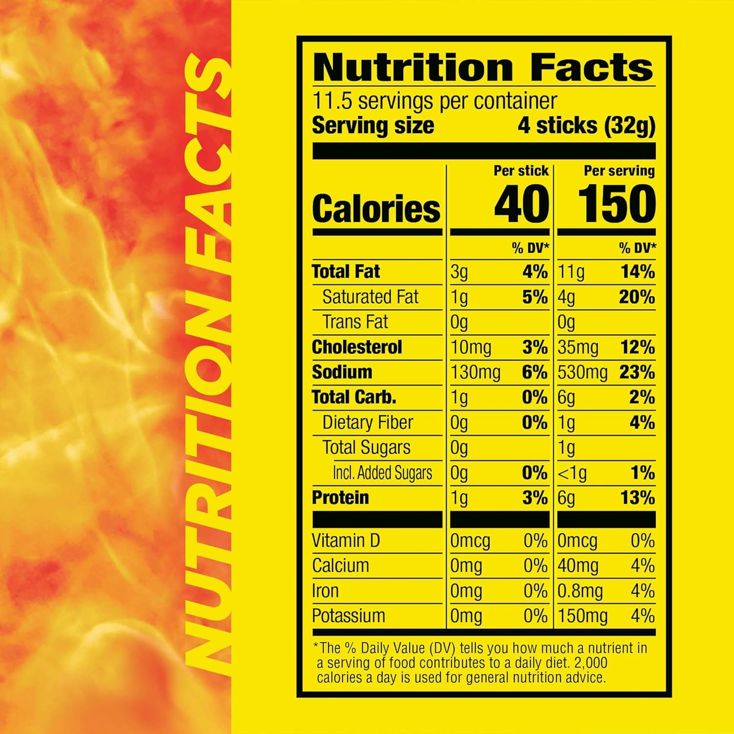 Slim Jim Original Smoked Meat Sticks, 6g Protein, 0.28oz, 46 Count, Snack Size