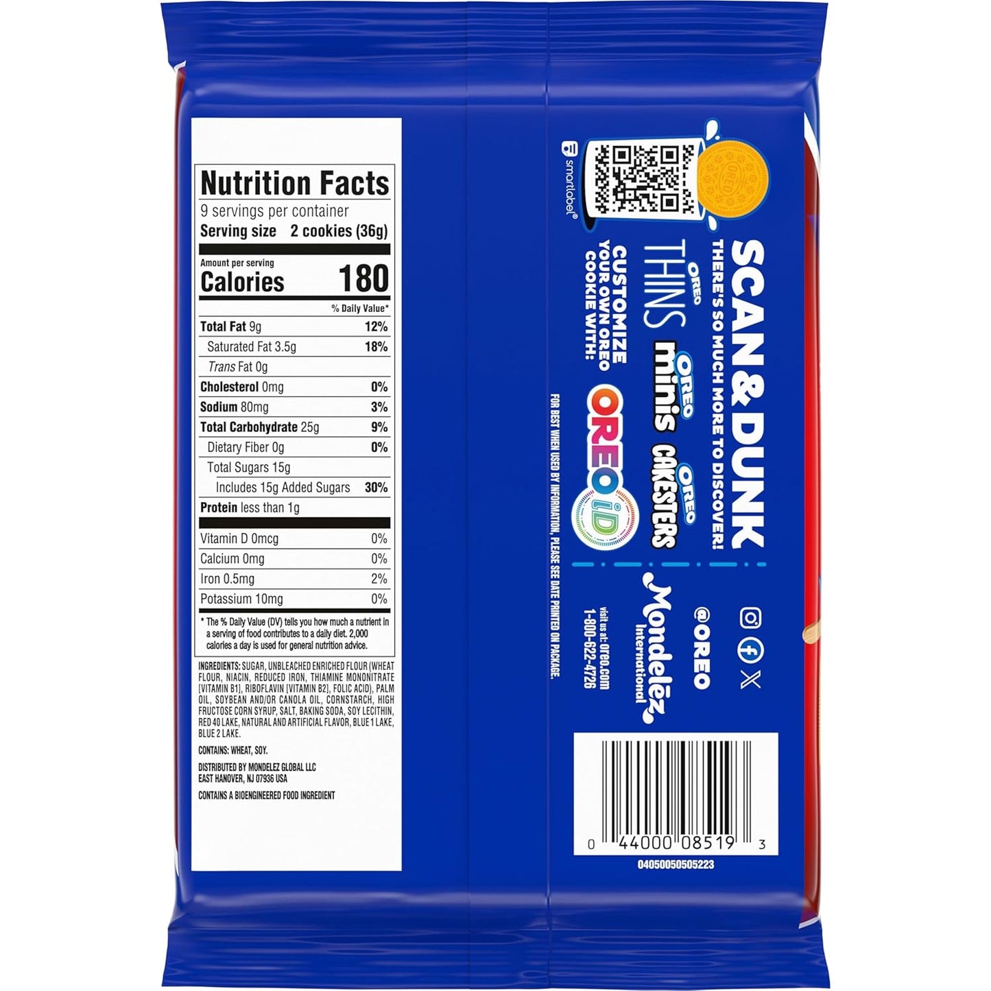 OREO Firecracker Pop Sandwich Cookies, Limited Edition, 11.46 oz