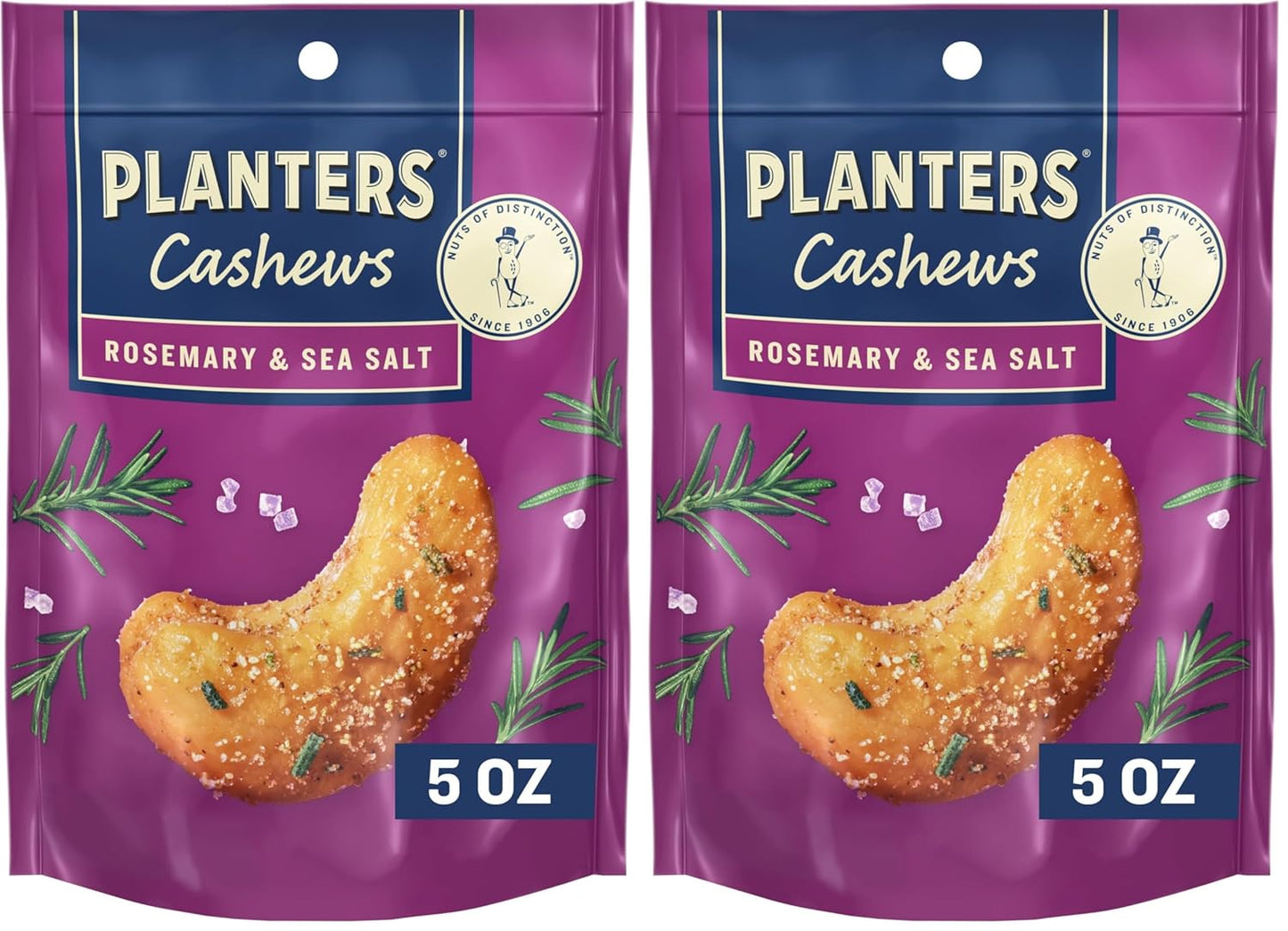 PLANTERS Cashews Dill Pickle - Trail Mix Snack Packs - Snacks with Dill Pickle, Snack Pack, Party Trail Mix, 5 Oz Bag, Pack of 1