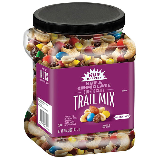 Nut Harvest Nut & Chocolate Mix, 39 Ounce Jar