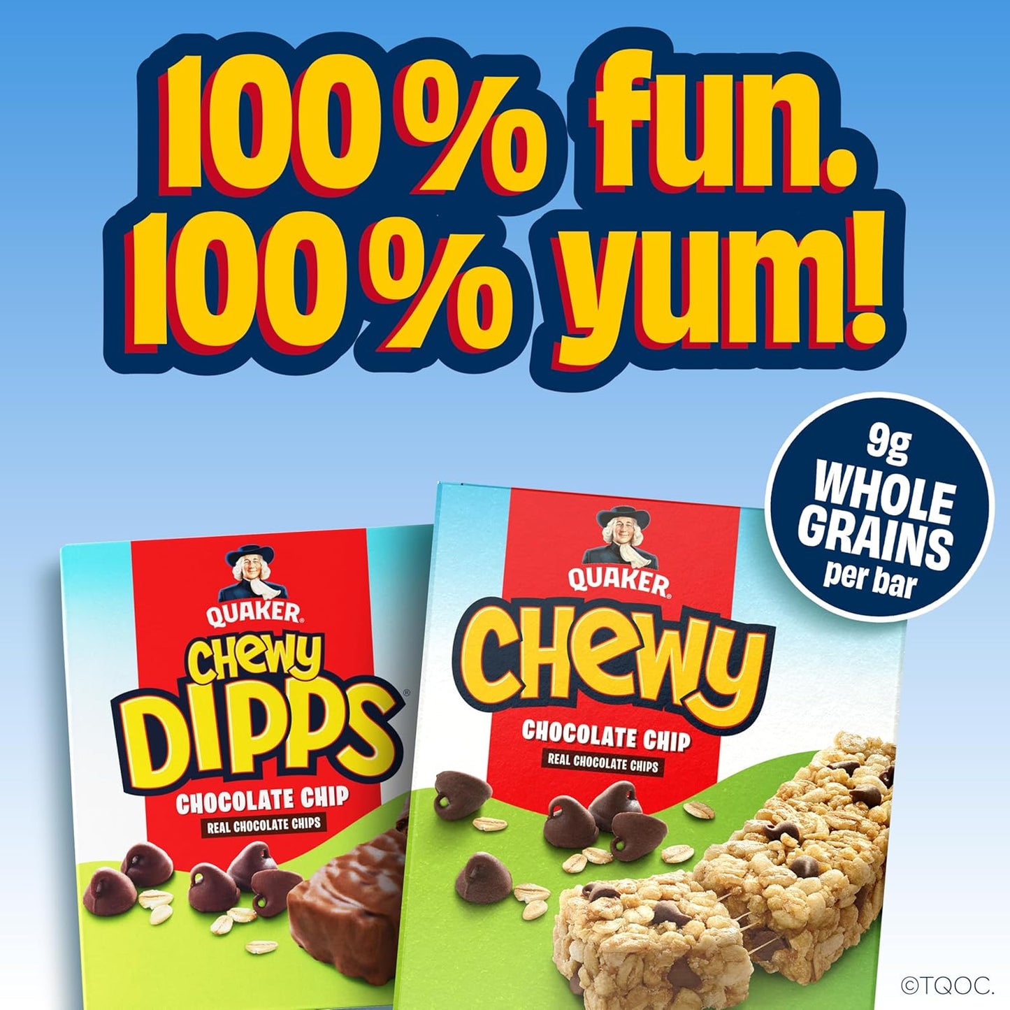 Quaker Chewy Granola Bars, Chewy & Dipps Variety Pack, 58 Bars, Whole Grains, No Artificial Flavors