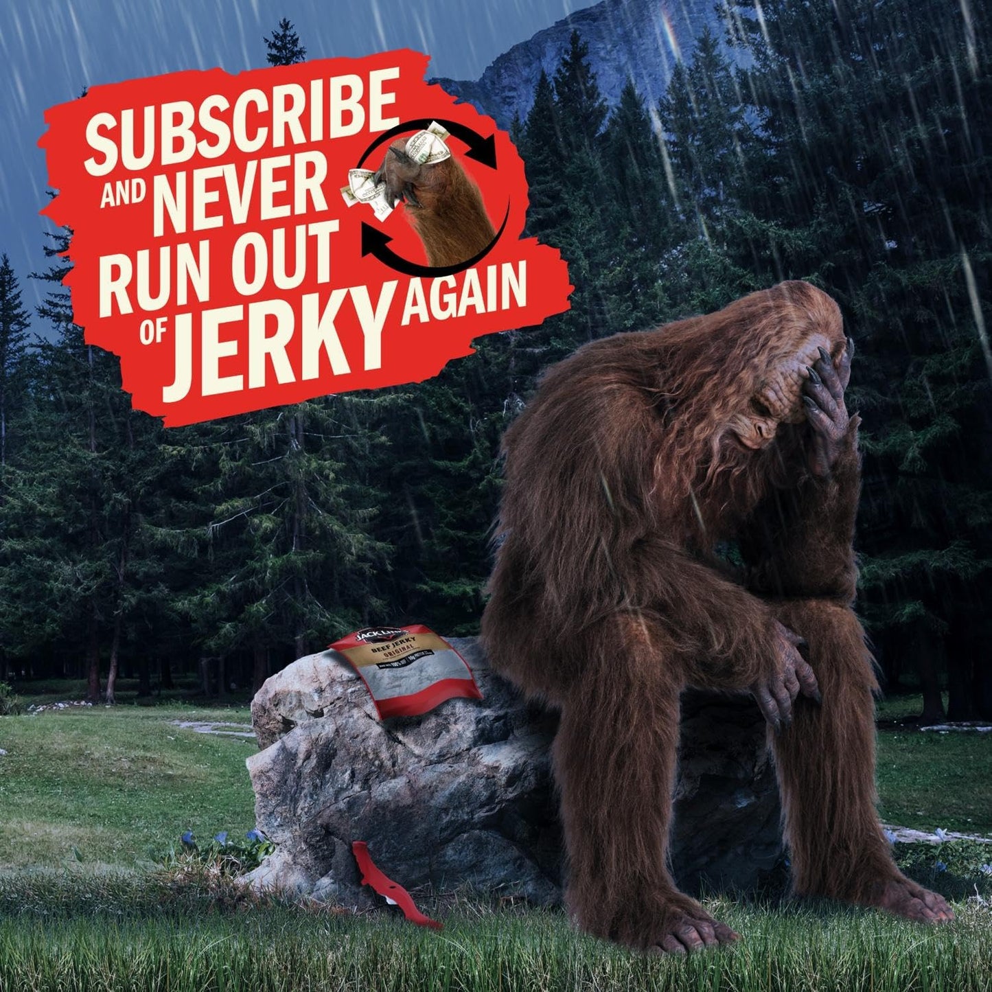 Jack Link's Turkey Jerky, Original, Jerky Bag - Flavorful Snack, Ready to Eat Protein Snacks with 13g of Protein per Serving, Made with 100% Turkey, Keto Friendly - 5 Oz.