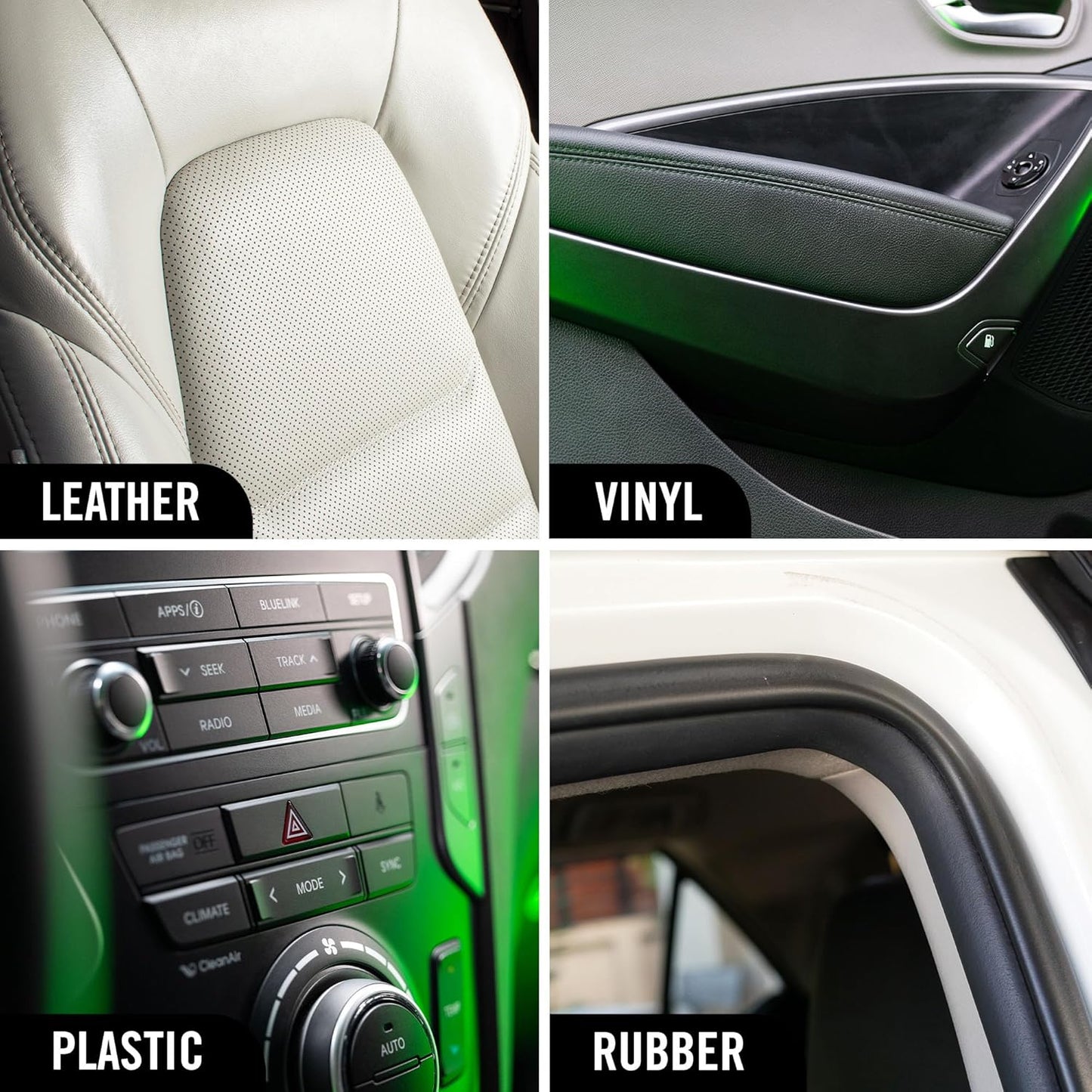 Turtle Wax Hybrid Solutions Inside Job, All Purpose Ceramic Interior Car Cleaner and Protectant, Cleans, Deodorizes and Protects Leather Car Seats, Vinyl, Rubber, and Plastic, 16 fl oz (Pack of 1)