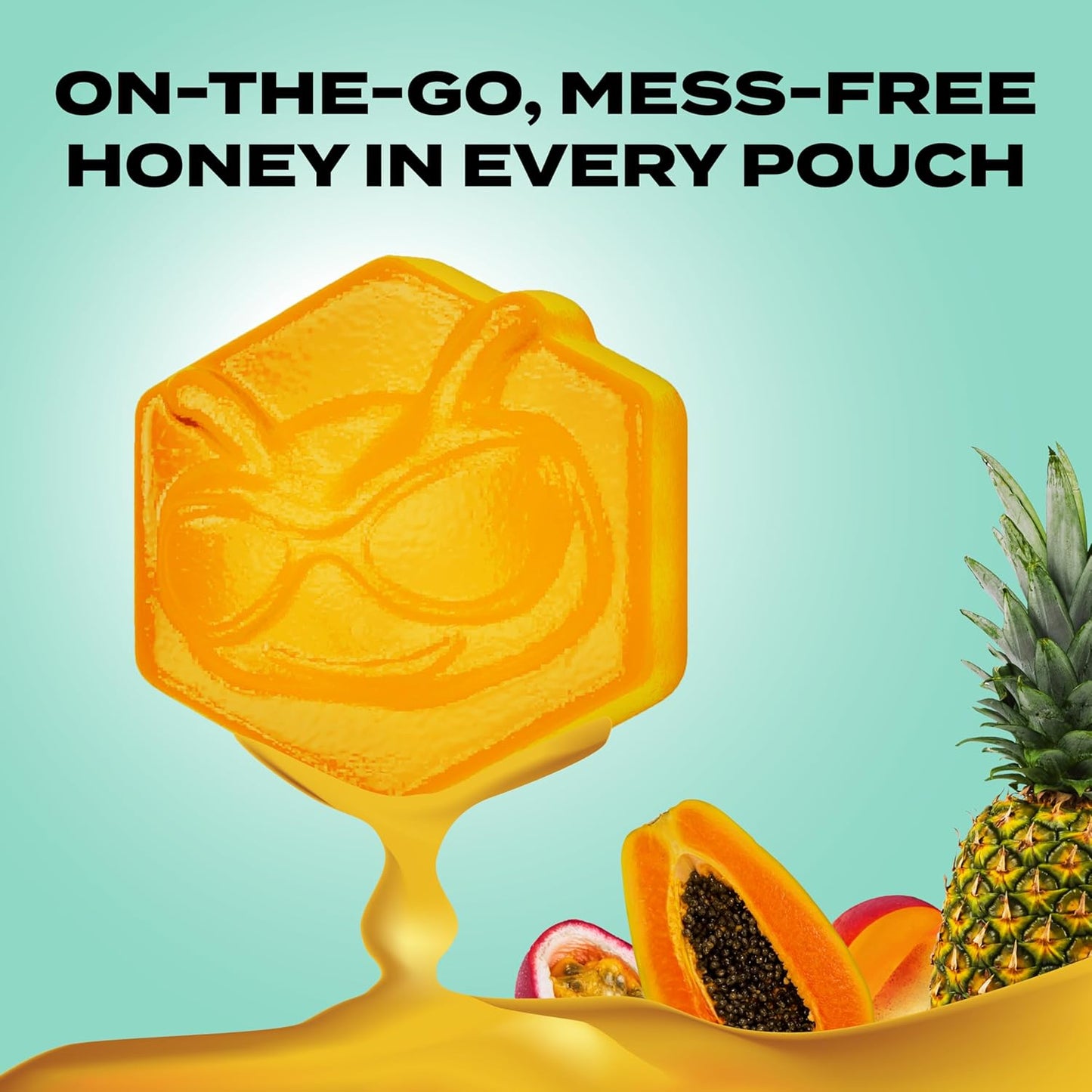 BEEUP Honey Fruit Snacks – With a Teaspoon of Honey in Every Pouch – Dye Free, No Corn Syrup – Individually Wrapped Fruit Snack Packs for School, Sports, Soccer – Pink Lemonade (Pack of 10)