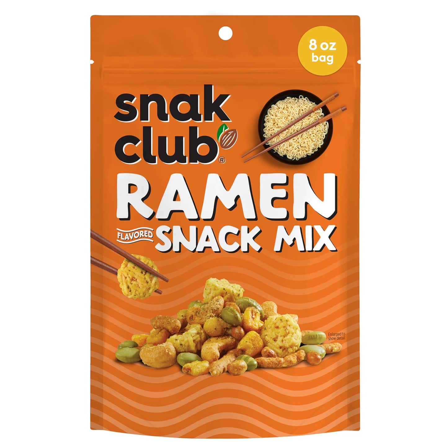 Snak Club Peanut Butter Chocolate Trail Mix with Peanuts, Peanut Butter M&M’S, Toffee Peanuts, and Pretzels, 11 oz Resealable Bag