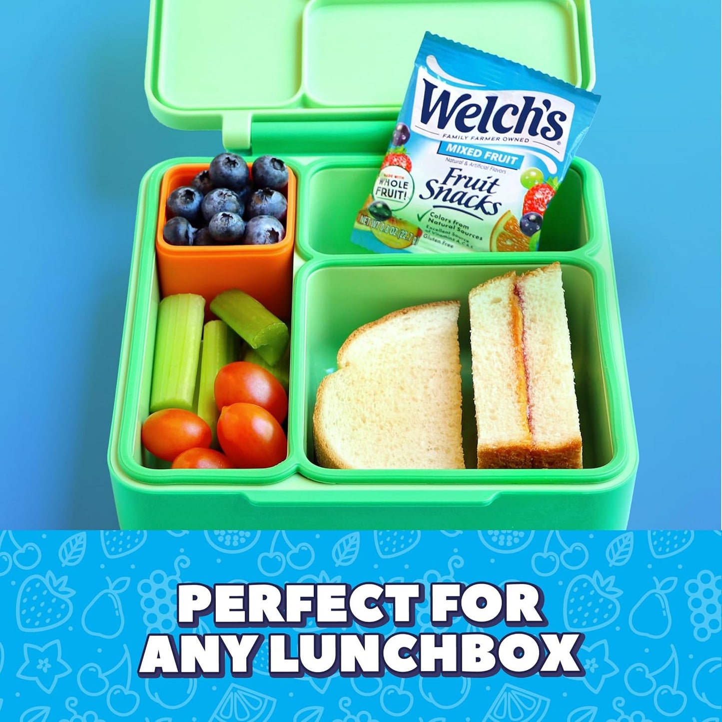 Welch's Fruit Snacks, Mixed Fruit & Summer Fruits Snack Box, Gluten Free, 0.8oz Snack Packs (Pack of 60)