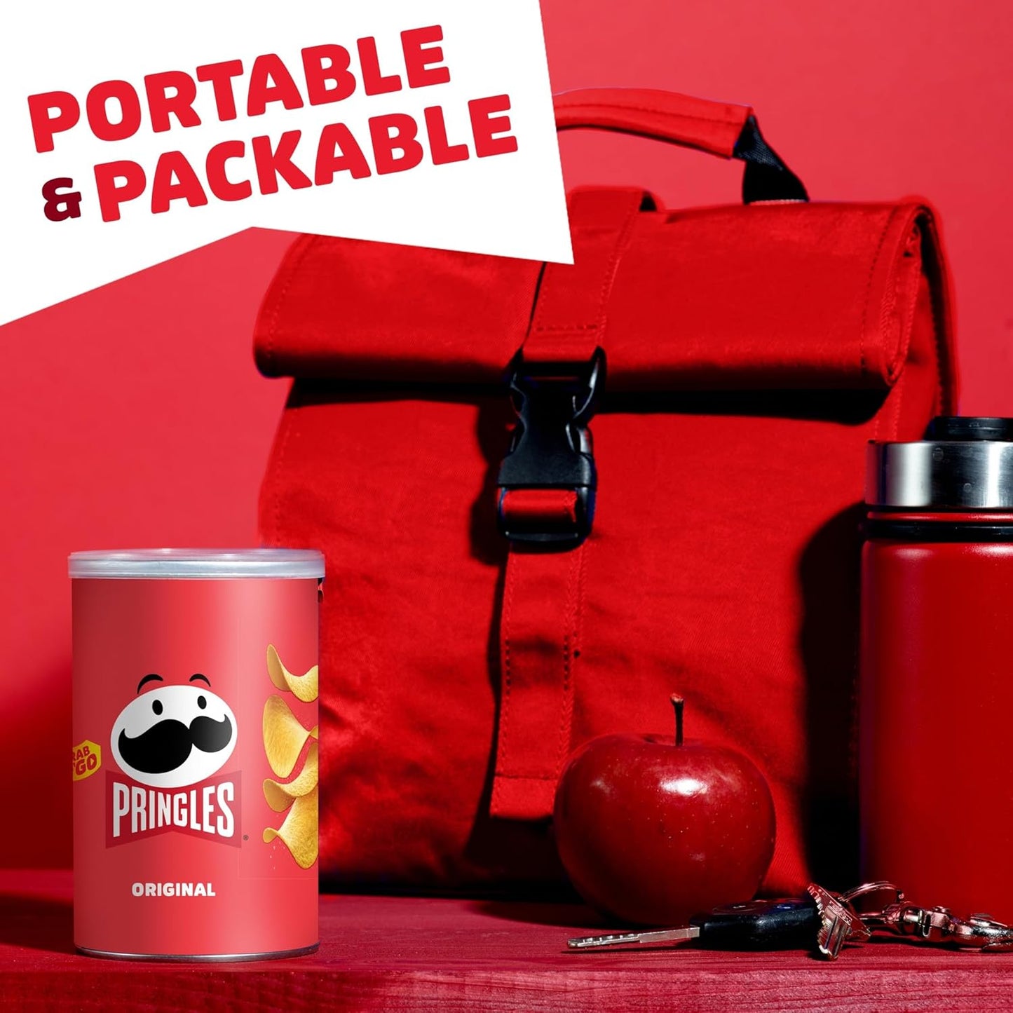 Pringles Potato Crisps Chips, Lunch Snacks, Variety Pack (16 Cans)