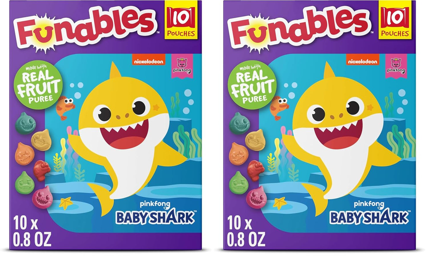 Funables Fruity Snacks, Super Mario, Assorted Fruit, Flavored Snacks, 0.8 oz 10 ct