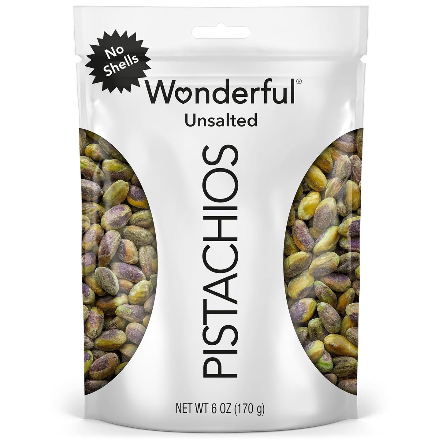 Wonderful Pistachios No Shells, Lightly Salted Nuts, 12 Ounce Resealable Bag, Protein Snacks, Gluten Free, Healthy Snack