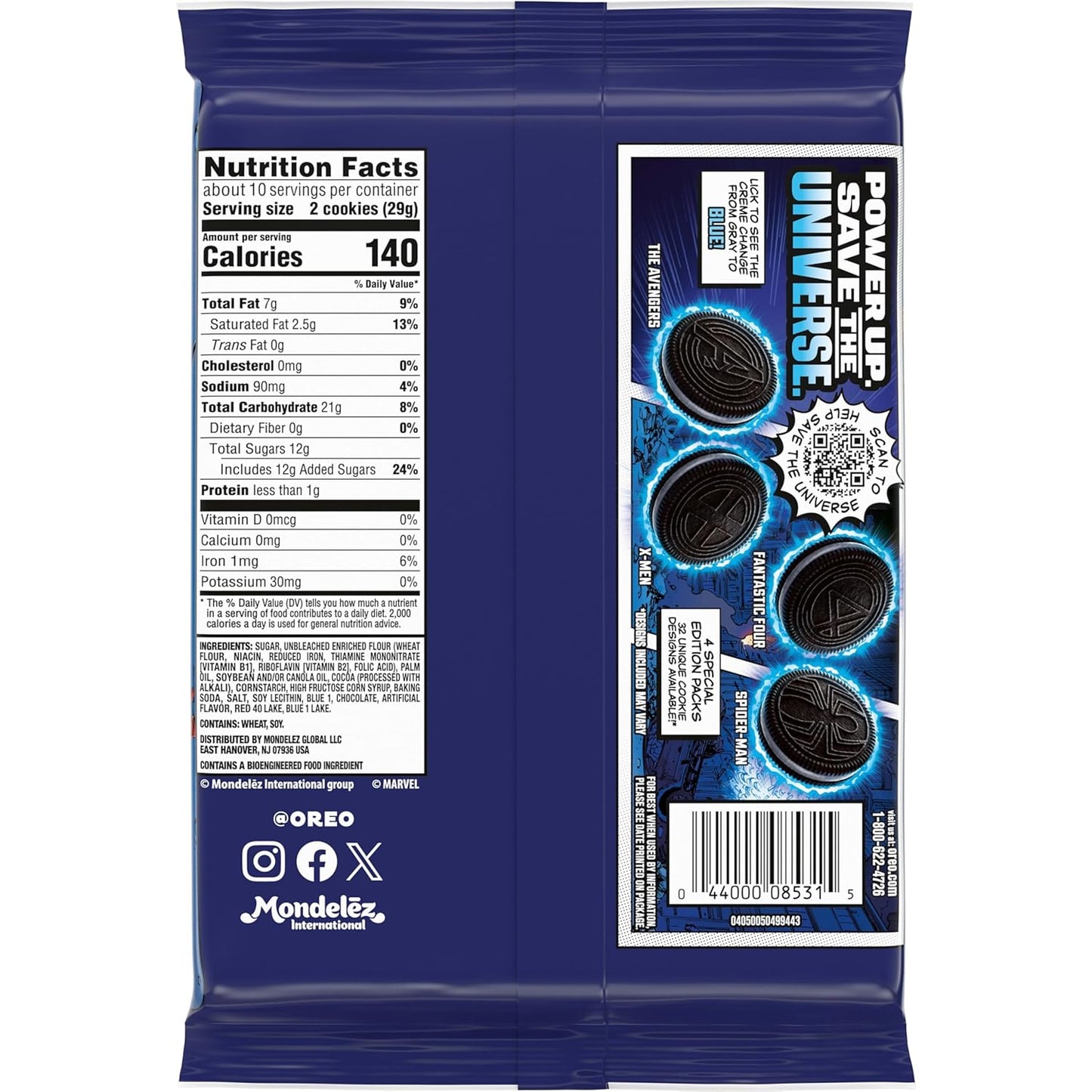 MARVEL OREO Stuf of Legends Chocolate Sandwich Cookies, Special Edition, 10.68 oz