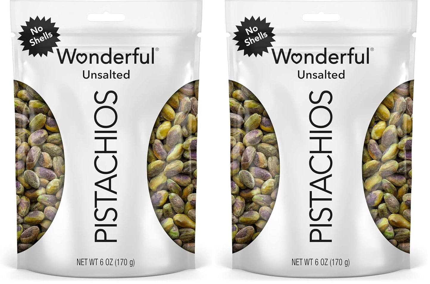 Wonderful Pistachios No Shells, Lightly Salted Nuts, 12 Ounce Resealable Bag, Protein Snacks, Gluten Free, Healthy Snack