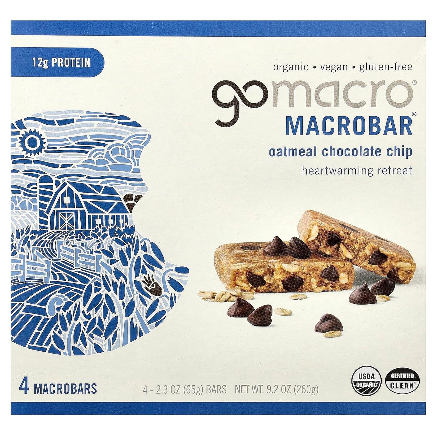 GoMacro Macrobar, Oatmeal Chocolate Chip, 2.3 Ounce