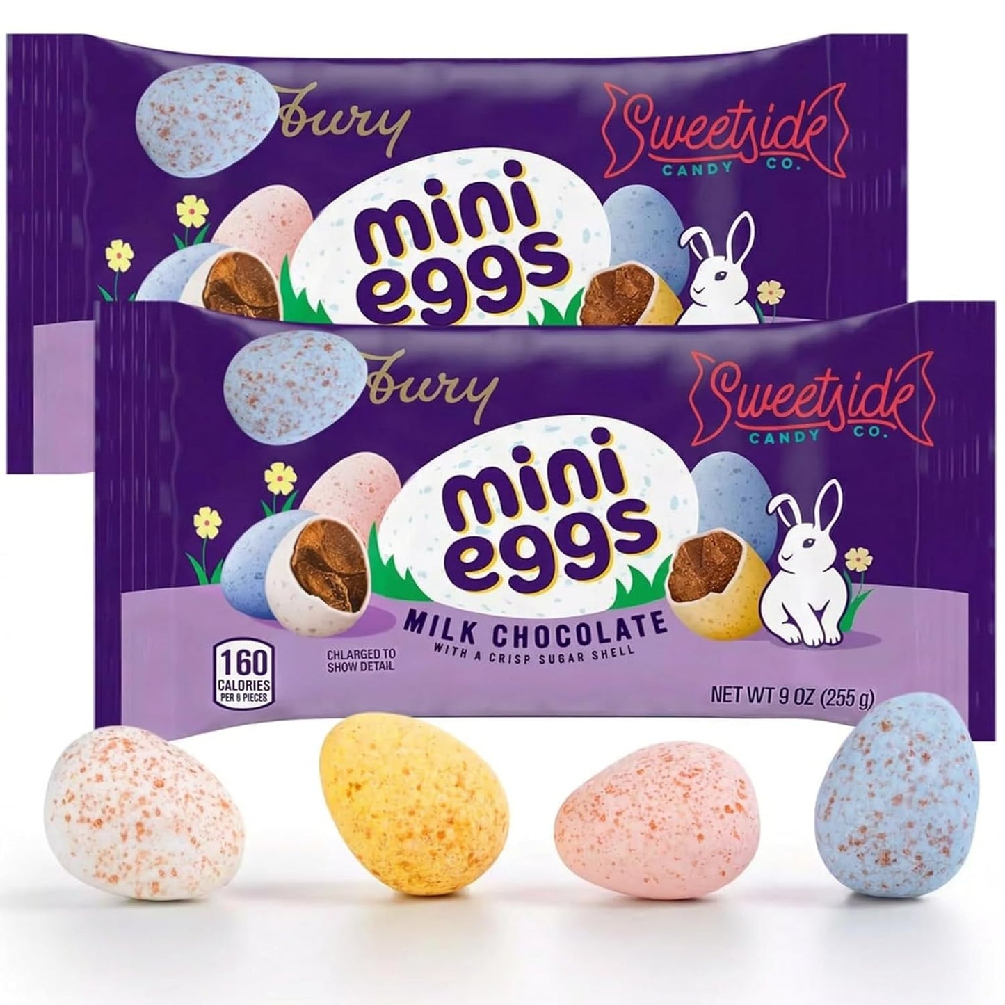 Mini Eggs Milk Chocolate, 2 Bags of Mini Eggs 9oz Each, Creamy Milk Chocolate Mini Eggs, Perfect Chocolate Eggs for Special Occasions, Premium Candy Eggs for All Ages