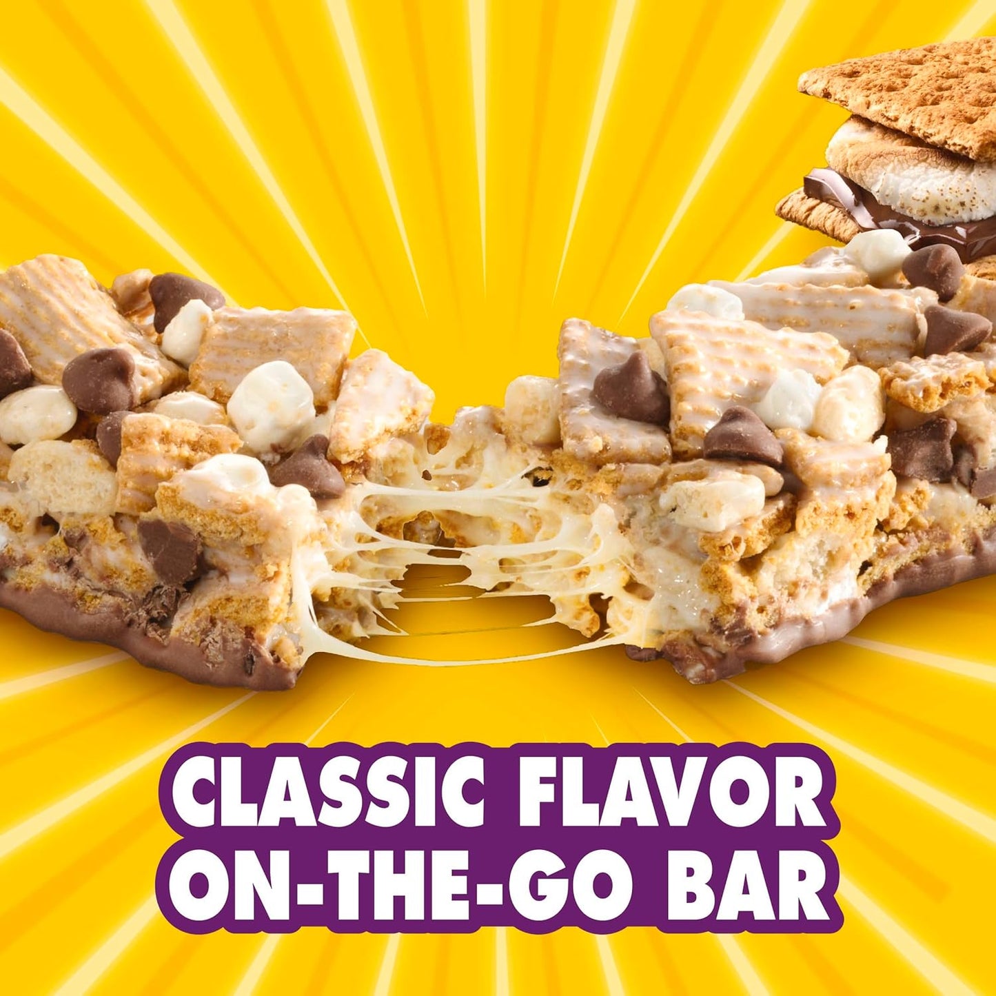 Lucky Charms and Golden Grahams S'mores Cereal Treat Bars, Snack Bars, Variety Pack, 28 Ct, 26.7 oz