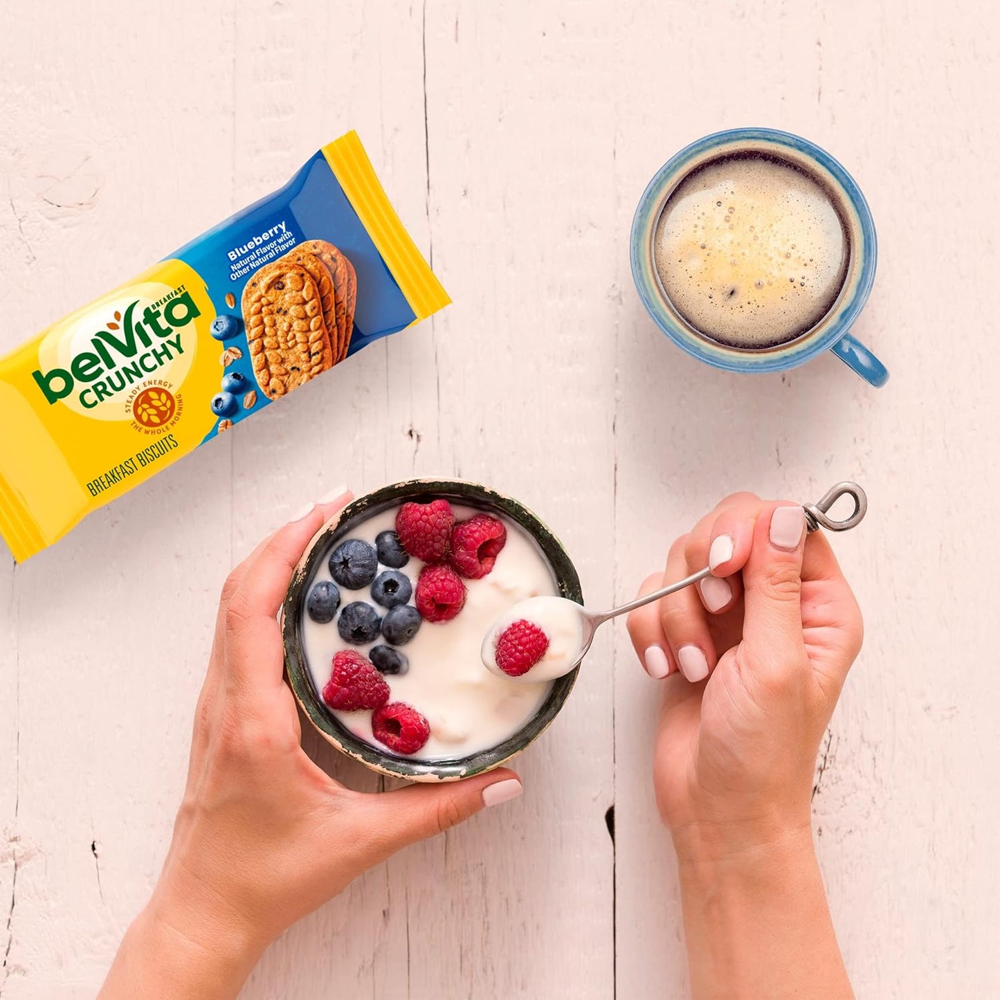 belVita Breakfast Bars Biscuits, Blueberry, Value Pack, 12 Packs with 4 Biscuits Per Pack