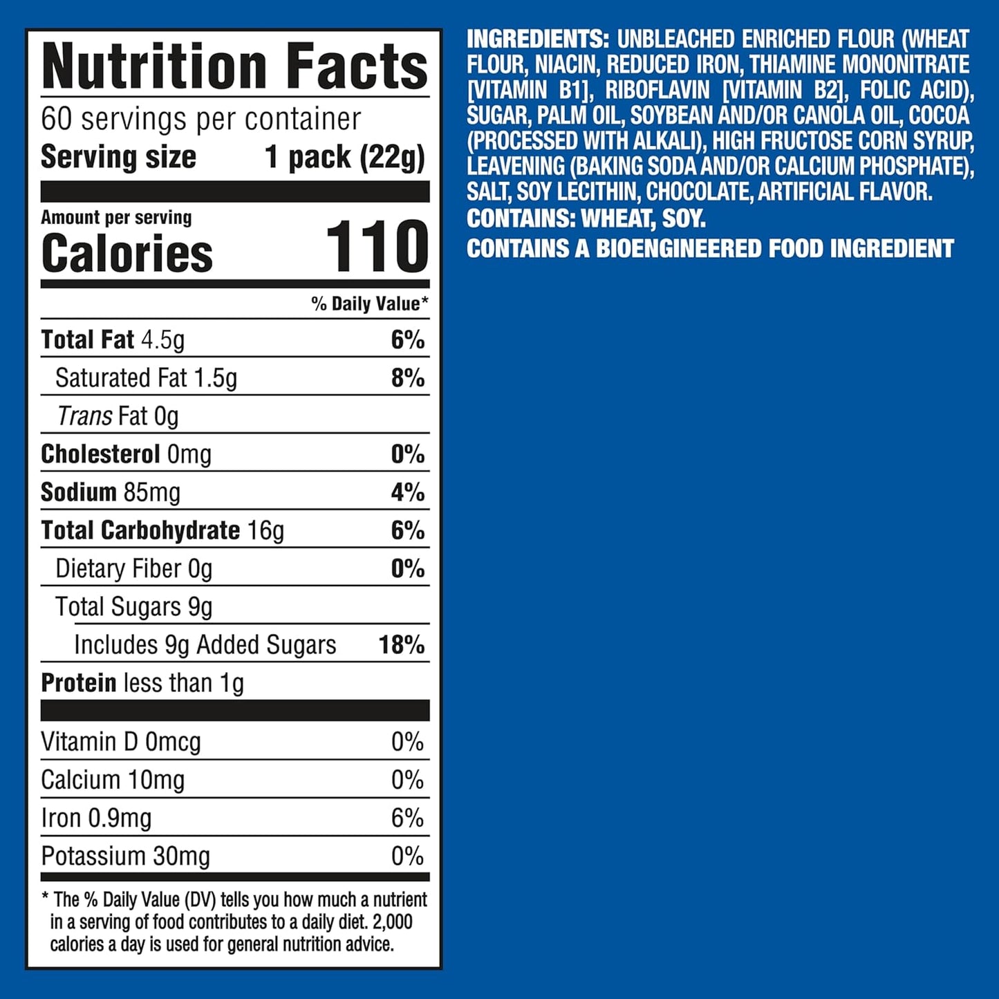 OREO Chocolate Sandwich Cookies, 60 Snack Packs (2 Cookies Per Pack)