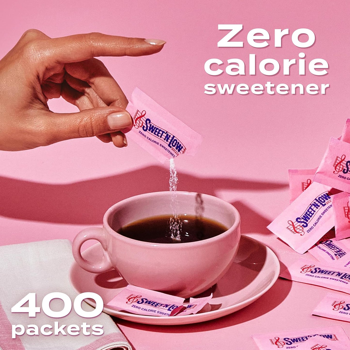 Sweet'N Low, 400-count Box of Portion Control Sweetener Packets, Convenient for Office or Home Use