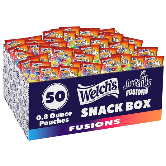 Welch's Fruit Snacks, Juicefuls Fusions, Assorted Fruit Flavor, Gluten Free, 50-Pack, 0.8oz Each