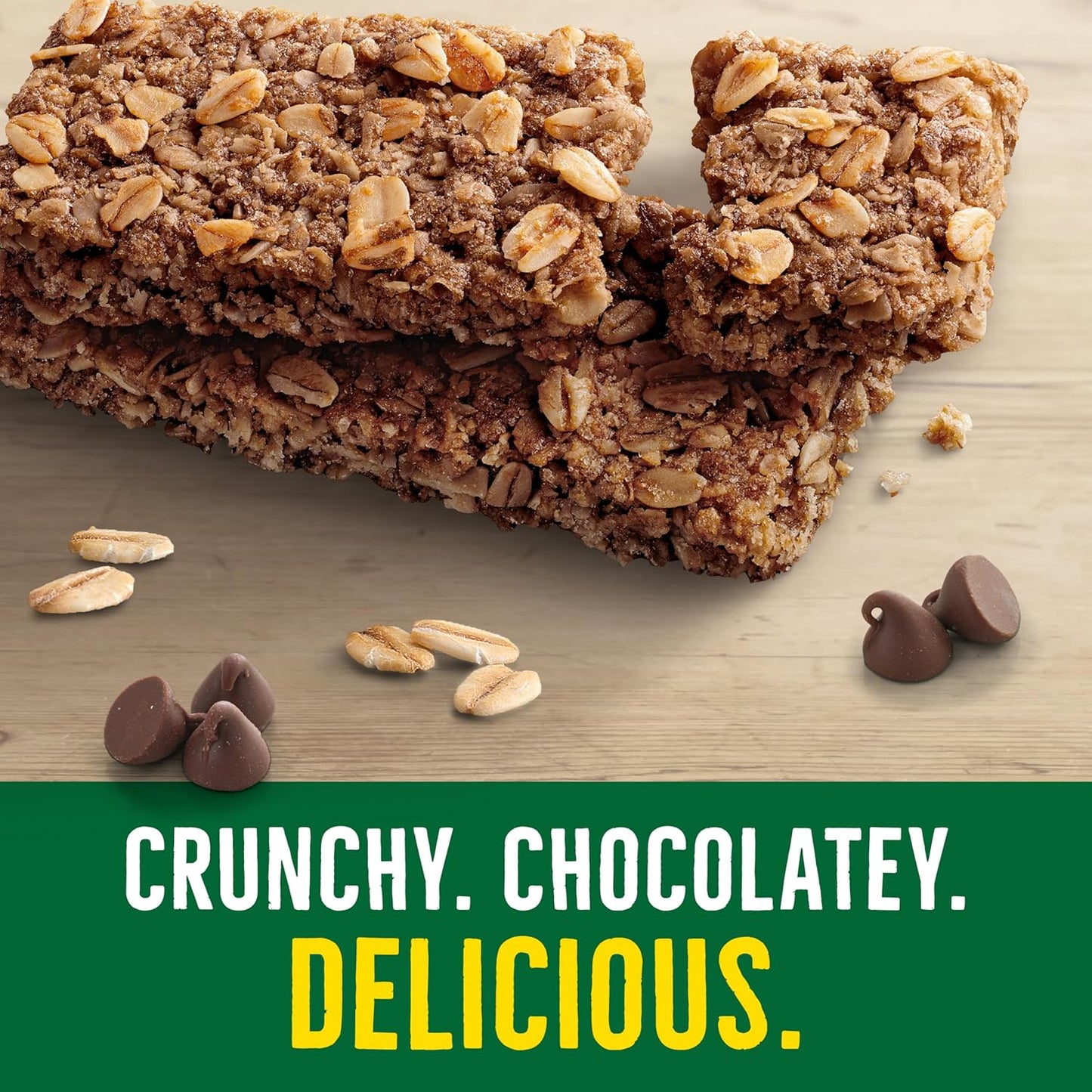 Nature Valley Crunchy Granola Bars, Oats 'N Dark Chocolate, 24 Bars, 17.88 oz (12 Pouches)