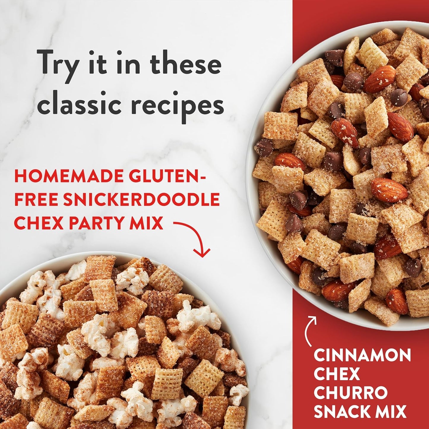 Cinnamon Chex Cereal, Gluten Free Breakfast Cereal, Made with Whole Grain, Family Size, 19.2 oz