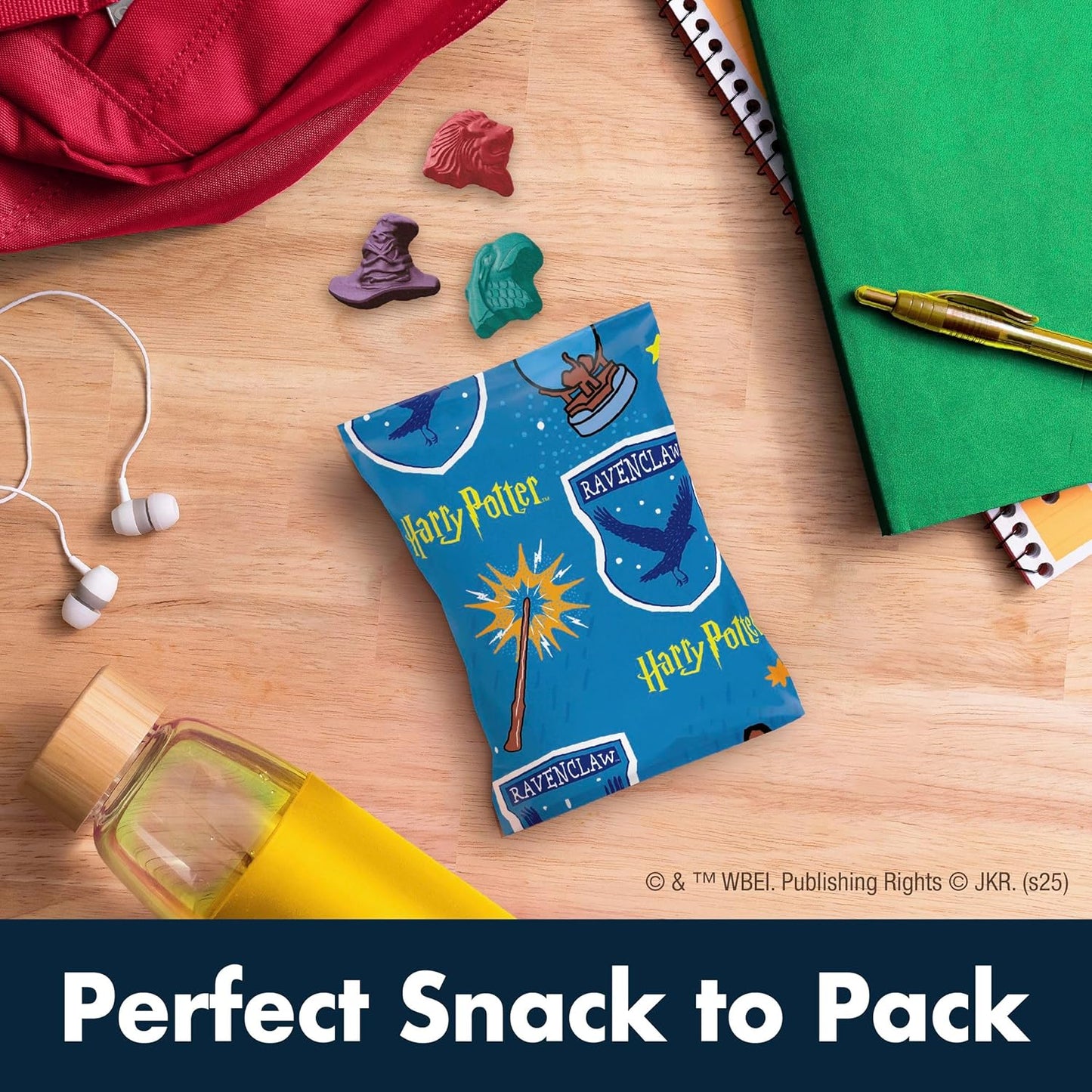 Harry Potter Fruit Flavored Snacks, Fat Free and Gluten Free Snacks, 17.6 oz (22 Pouches)