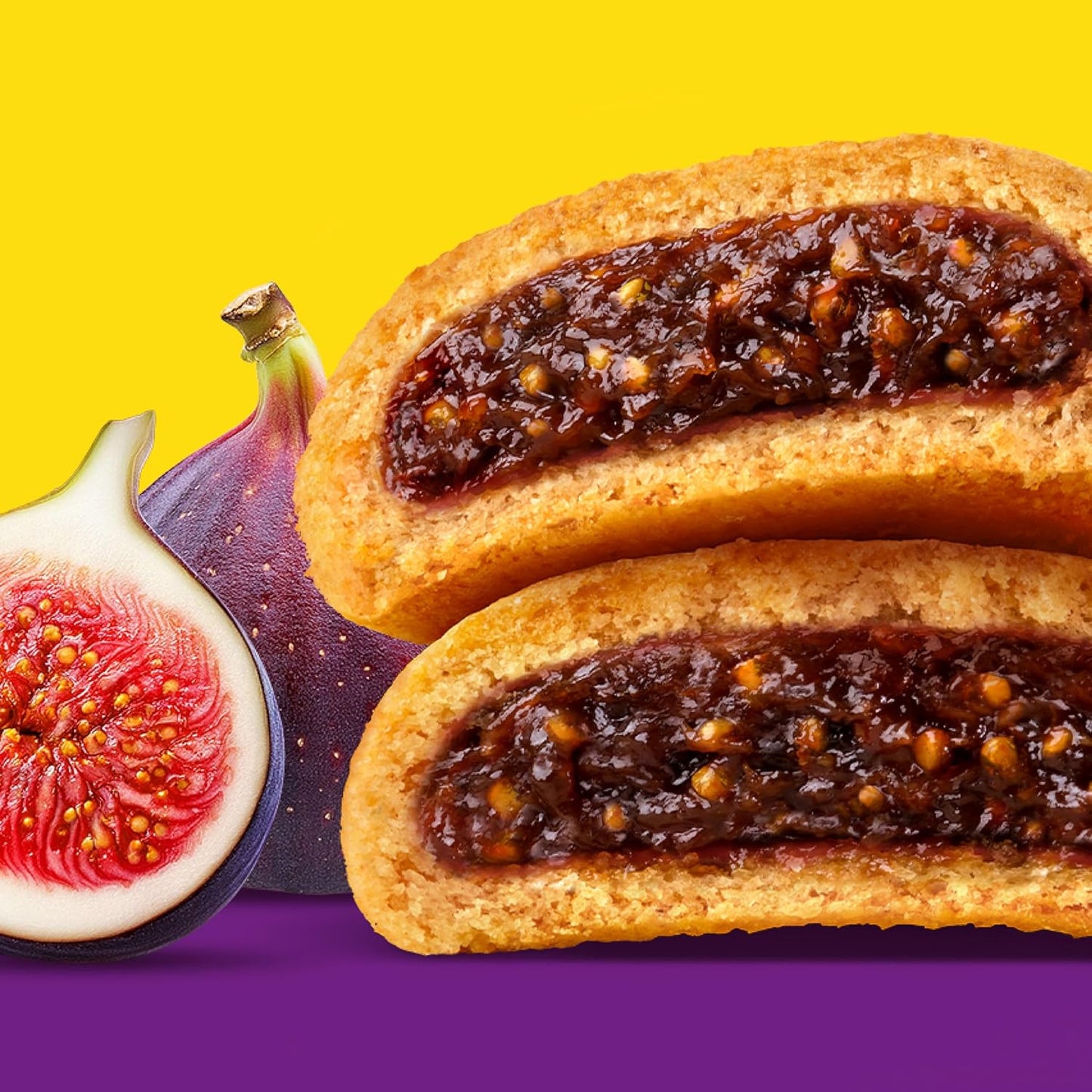 ​​NEWTONS Soft Baked Real Fruit Fig Bars, Fig Cookies, 40 Snack Packs (2 Cookies Per Pack, 4 Boxes)