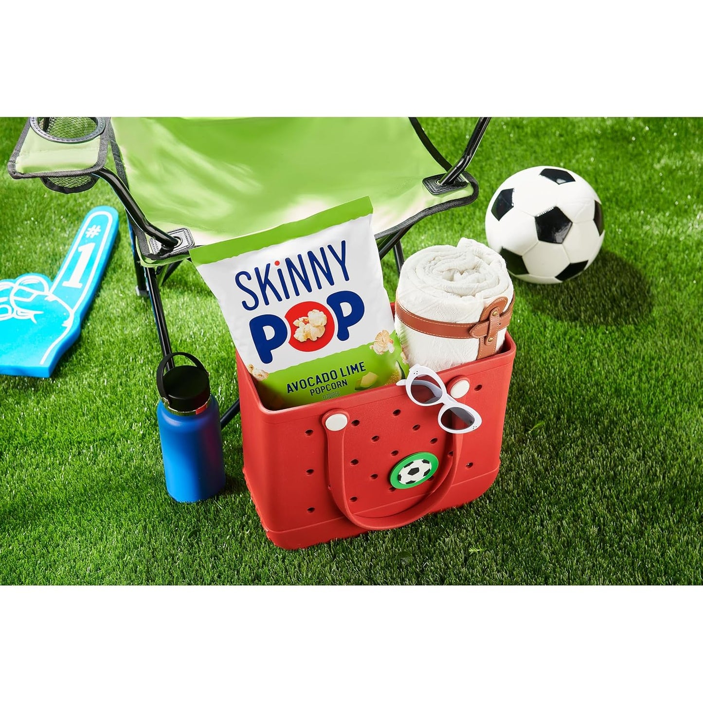 SkinnyPop Popcorn, Avocado Lime, Whole Grain Snack, Dairy-Free Snack, 4.4oz Bag