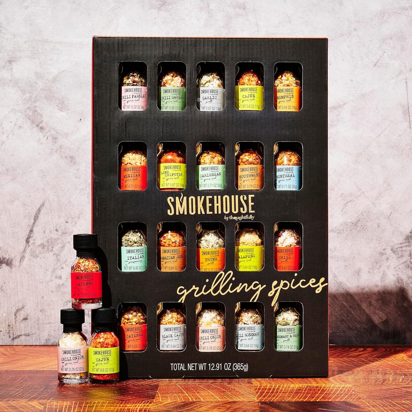 Smokehouse by Thoughtfully 20-count Ultimate Grilling Spice Set with Chili Garlic, Rosemary, and more